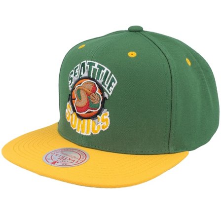 Mitchell & Ness - NBA Grün Snapback Cap - Seattle Supersonics Breakthrough Green Snapback @ Hatstore