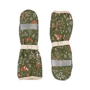 Kuling Vilnius Recycled Rain Mittens Acorn 4-5 Years - Gloves and mittens - 4-5 years - Green