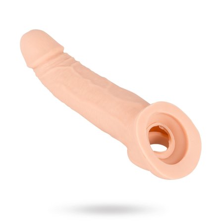 Nature Skin: Penis Sleeve with Extension - Sexleker Vuxen: Fleshlight, penisring, hylser & pumper