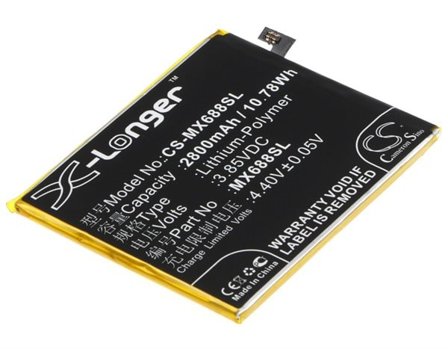 Batteri til SmartPhone, mobil til MeiZu M3, M688U, M688Q osv.