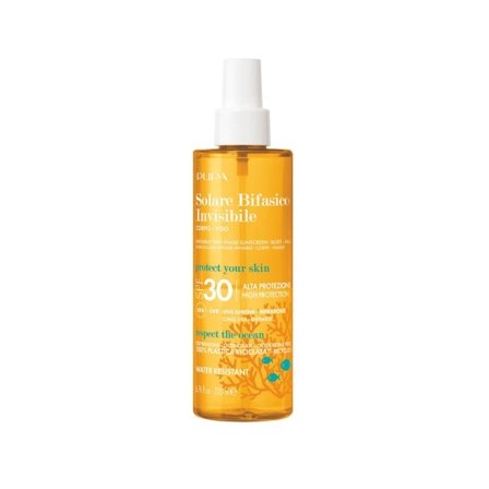 Pupa Solare Bifasico Invisibile SPF30 200ml - Olio solare corpo alta prot.