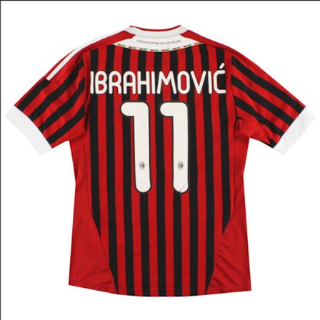 Zlatan Ibrahimovic AC Milan Hemma Tröja 11-12 Fotbollströja 11-12 AC Milan Hemma