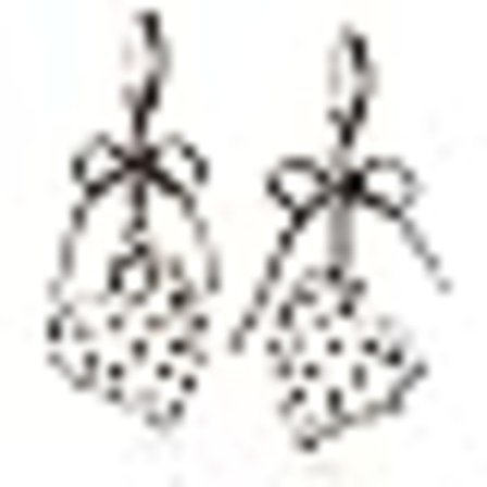 2 Par Flerfargede Hjerte Hengende Øredobber