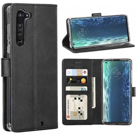 Motorola Moto Edge Plus lompakkokotelo PU-nahkainen 4-tasku