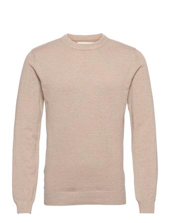 Jonas L/S Crew Neck Knit Brown Bertoni