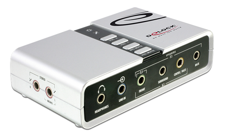 Delock USB Sound Box 7.1 - lydkort