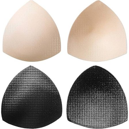 3 par avtagbare BH-innlegg Komfortable pustende BH-innlegg BH-innlegg BH-innlegg Trekantform BH-innlegg Dameinnlegg Enh