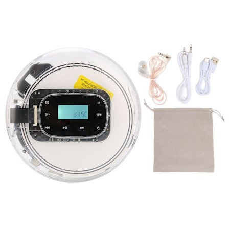 USB-C-latattava kannettava CD-soitin kuulokkeilla kotiin, matkalle ja autoon