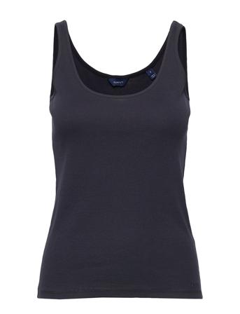 D1. 1X1 Rib Tank Top Blue GANT