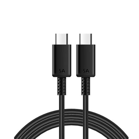 2-pack 5A Snabbladdningskabel, 45W USB Type-C Strömförsörjning, TPE-material, kompatibelt med Samsung, APPLE, Huawei och andra enheter 2 m