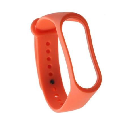 Xiaomi Mi Band 3 erstatnings urrem i silikone og plastik med sporty design - Orange Orange