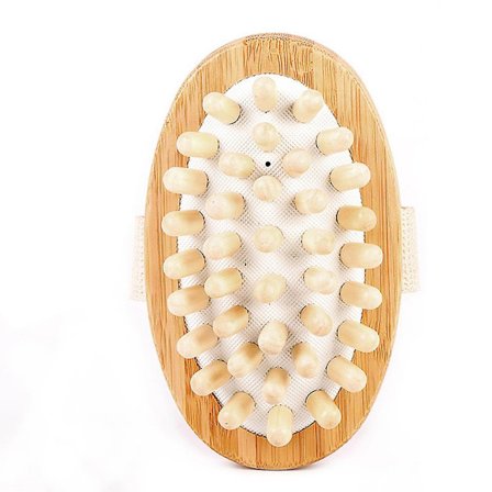 Anti Cellulite Wooden Massager Brush Gua Sha Therapy Spa Deep Tissue Body Massage Tool
