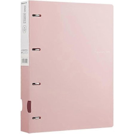 Kestävä 4-renkainen kansio, sormireiällä, arkistokansio, 2", A4-koko, pitää 240 arkkia, 3,15" reiän etäisyys, toimistotarvikkeet, pinkki