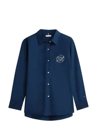 Tommy Hilfiger Cotton Easy Shirt - Navy - 46