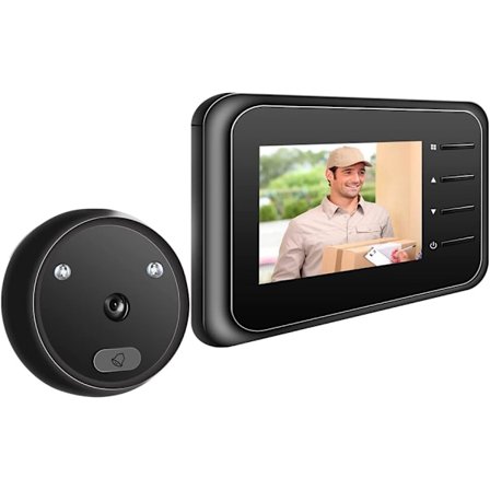 2,4-tums LCD-skärm WiFi Digital Video Dörrklocka Trådlös Monitor Dörrvisare Tittöga Kamera Kit med Nattvision/Foto, etc