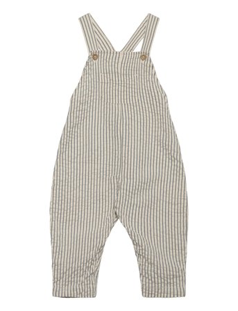 Lindex Trousers Dungerees Seersucker - Grey - 74