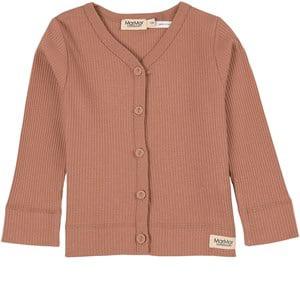 Kids - MarMar Copenhagen Ribbed Cardigan Soft Hazel 62 cm - Jumpers and knitwear - 62 cm - Brown