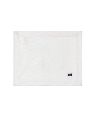 Lexington White jacquard placemat