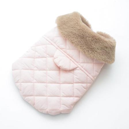 Kjæledyrsklær Høst og vinter Ny kjæledyrfrakk Varme, bomullspolstrede vinterklær Pink XXL