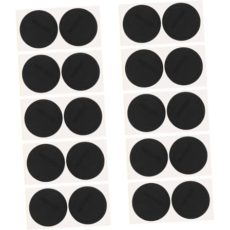 Silikonmatter for isolerte kopper 20-pakning Tumbler Silikonbunner Varmebestandige Slitesterke Matter Svart