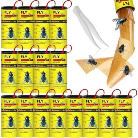 20-pack Flugfälla flugfångare flugpapper rulle