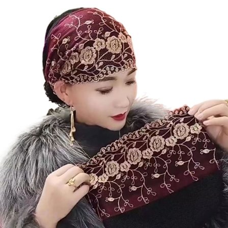 Baotou-hatt Muslimsk Lue VINRØD