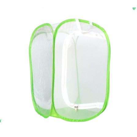 Insekt Butterfly Habitat Bur Fugl Bur Mesh Bur Luftstrøm Pop-Up 39*41*60cm Grønn