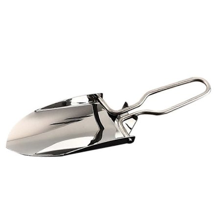 Trädgårdsredskap Mini Spatel Strand Hopfällbar Mini Spade Praktisk Trädgårdsspade Silver