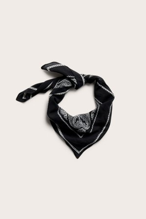 Kappahl | Paisleymønstret skjerf Svart ONE SIZE | Svart