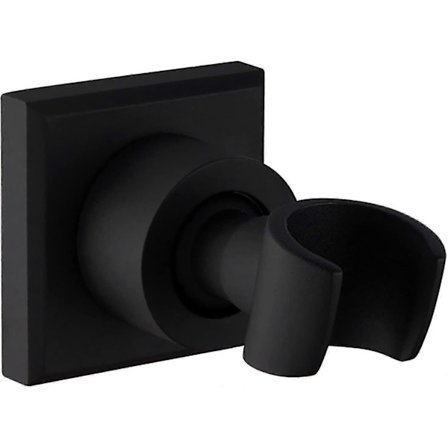 Sort Brusehovedholder i Rustfrit Stål Væghængt Håndholdt Brusehovedholder [DB]