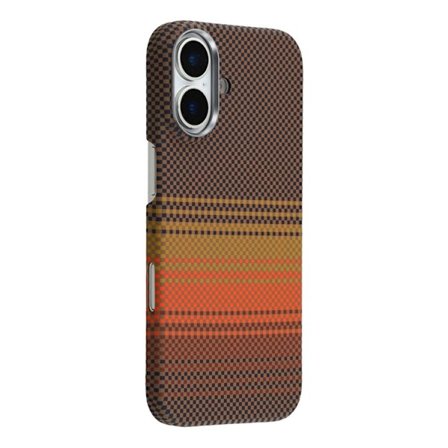 Mobilskal till iPhone 17 MagSafe Carbon Fiber - Kaffe/Guld