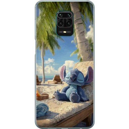 Kompatibelt Mobilskal till Xiaomi Xiaomi Redmi Note 9 Pro Disney Stitch kramar sköldpadda tropisk strand