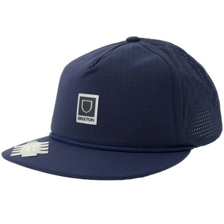 Brixton - Blå snapback Keps - Journey Mp Performance Cap Midnight Blue A-Frame Snapback @ Hatstore