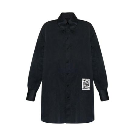 MM6 Maison Margiela Shirt with patch Sort, Dame Skjorter