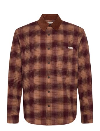 Ls Brushed Yd Twill Shirt Jacket Red Calvin Klein Jeans