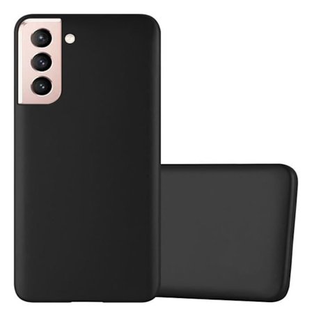 Fodral till Samsung Galaxy S21 5G Skal i METALLIC BLACK Fodral Skydd Silikon TPU Fodral matt