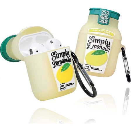 Snyggt Airpods-fodral, 3D Mjuk Silikon Rolig Söt Tepåse Airpods Airpods Laddnings Skyddande Fodral för Airpods 2 Airpods 1 Kvinnor Barn G