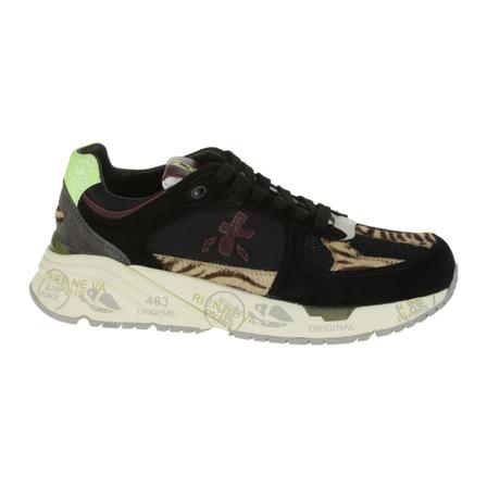 Premiata, Women Shoes Sneakers Mased Zwart, Dames, Maat:39 EU,suede