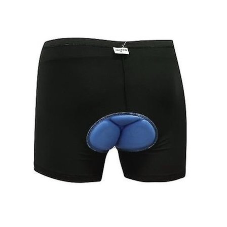 Pyöräilyshortsit Alushousut Korkeavyötäröiset Miesten Pyöräily Alusvaatteet Geeli 3D Pehmustetut Housut Musta