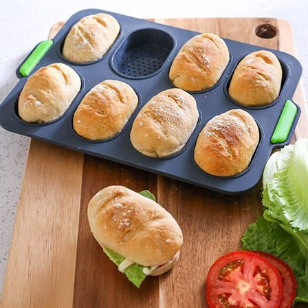 Mini baguettepanna, crisppanna, non-stick perforerad panna