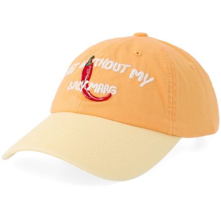 Pica Pica - Svart unconstructed Keps - Spicy Marg Orange/Yellow Dad Cap @ Hatstore