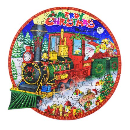 Jule 3D træ julemand puslespil til voksne børn unik formet træ puslespil jule fødselsdagsgave til børn