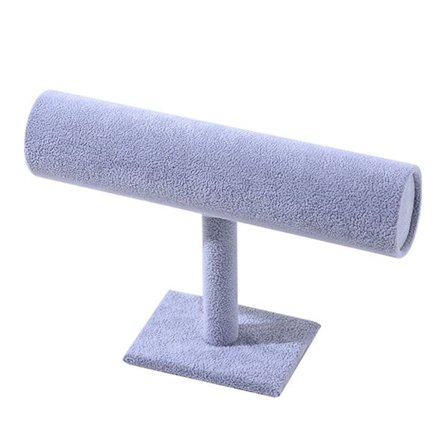 Sammet T-Typ Armband Klocka Smycken Displayställ Hårband Hårnål Huvudbonad Organizer Förvaringshållare Smyckesförvaring