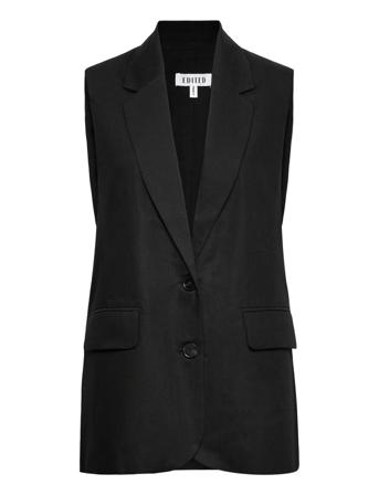 Tayra Vest Blazers Sleeveless Blazers Svart EDITED