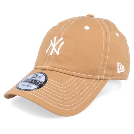 New Era - MLB Beige unconstructed Cap - Hatstore Exclusive x New York Yankees Ochre Brown Dad Cap / Unconstructed 9TWENTY @ Hatstore