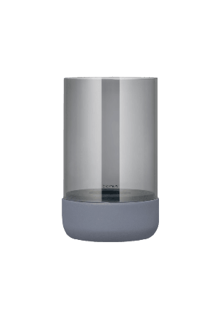 Blomus Calma Ljuslykta Medium 20 Cm Steel Gray Smoke Lampor Grå