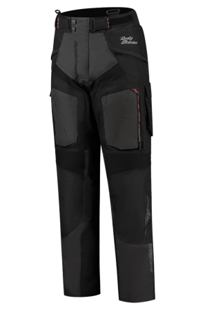 Motorradhose Rusty Stitches Cliff Schwarz/Grau/Rot M