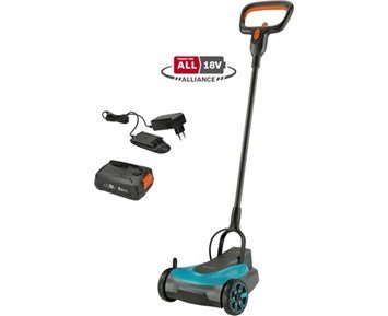 Gardena HandyMower 22/18V P4A komplett (2,5Ah batteri + standardladdare) - Komplett set med batteridriven gräsklippare