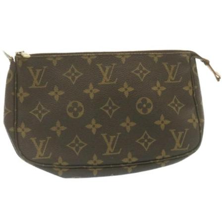 Louis Vuitton Vintage, Pre-Owned Pouch Accessories Monogram Bag Bruin, Dames, Maat:ONE Size