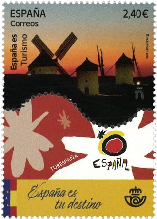 Spanien - Spanien er din destination - Postfrisk frimærke